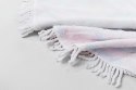 Ręcznik koc okrągły plażowy Boho 03 banany liście kwiaty 150 cm mikrofibra 250g/m2 flamingi Safe the date