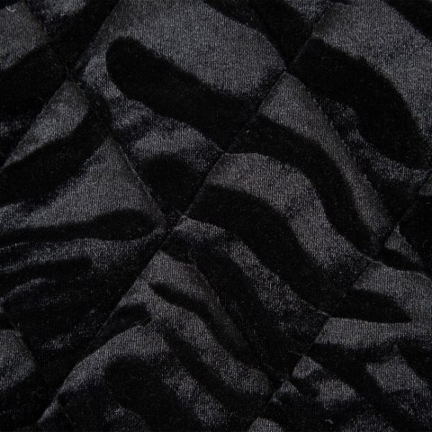 Narzuta dekoracyjna 220x240 Kristin 3 czarna welurowa geometryczna ze zwierzęcym motywem Eurofirany Narzuta dekoracyjna 220x240 Kristin 3 czarna welurowa geometryczna ze zwierzęcym motywem Eurofirany