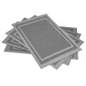 Podkładka na stół 30x45 Americano grafitowa dekoracyjna pod talerze dwustronna wodoodporna Podkładka na stół 30x45 Americano grafitowa dekoracyjna pod talerze dwustronna wodoodporna