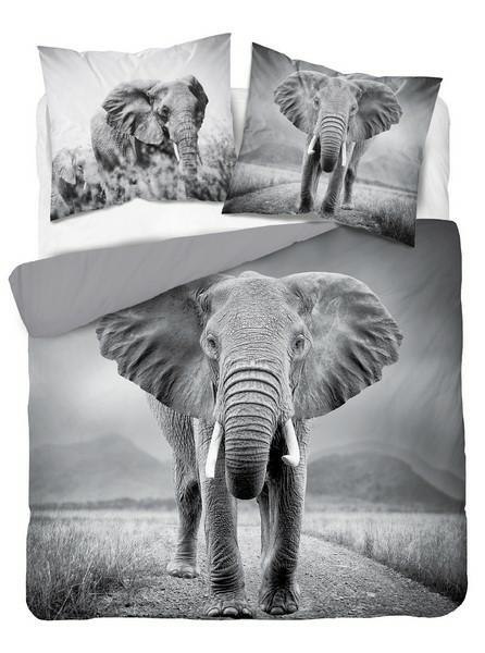Pościel bawełniana 220x200 3813 A Słoń szara młodzieżowa Słonie elephant Holland Natura 2 Pościel bawełniana 220x200 3813 A Słoń szara młodzieżowa Słonie elephant Holland Natura 2