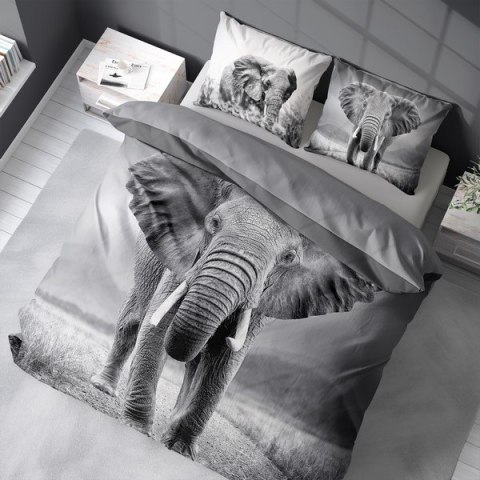 Pościel bawełniana 220x200 3813 A Słoń szara młodzieżowa Słonie elephant Holland Natura 2 Pościel bawełniana 220x200 3813 A Słoń szara młodzieżowa Słonie elephant Holland Natura 2