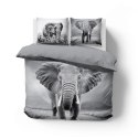 Pościel bawełniana 220x200 3813 A Słoń szara młodzieżowa Słonie elephant Holland Natura 2 Pościel bawełniana 220x200 3813 A Słoń szara młodzieżowa Słonie elephant Holland Natura 2
