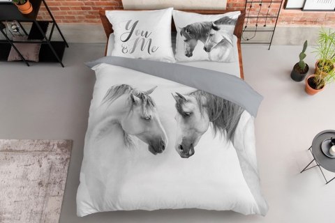 Pościel bawełniana 220x200 3819 A Konie koń biała szara młodzieżowa konik kucyk horse Holland Natura 2 Pościel bawełniana 220x200 3819 A Konie koń biała szara młodzieżowa konik kucyk horse Holland Natura 2