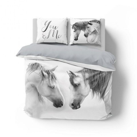Pościel bawełniana 220x200 3819 A Konie koń biała szara młodzieżowa konik kucyk horse Holland Natura 2 Pościel bawełniana 220x200 3819 A Konie koń biała szara młodzieżowa konik kucyk horse Holland Natura 2