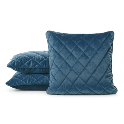 Poszewka dekoracyjna 45x45 Velvet 27 H granatowa welurowa geometryczna Eurofirany Poszewka dekoracyjna 45x45 Velvet 27 H granatowa welurowa geometryczna Eurofirany