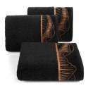 Ręcznik 50x90 Peonia 1 czarny liście płatki peonii 500g/2 frotte Limited Collection Eurofirany Ręcznik 50x90 Peonia 1 czarny liście płatki peonii 500g/2 frotte Limited Collection Eurofirany