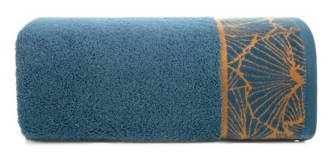 Ręcznik 70x140 Musa 3 granatowy liście miłorzębu 500g/2 frotte Limited Collection Eurofirany Ręcznik 70x140 Musa 3 granatowy liście miłorzębu 500g/2 frotte Limited Collection Eurofirany