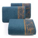 Ręcznik 70x140 Musa 3 granatowy liście miłorzębu 500g/2 frotte Limited Collection Eurofirany Ręcznik 70x140 Musa 3 granatowy liście miłorzębu 500g/2 frotte Limited Collection Eurofirany