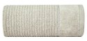 Ręcznik Glory 2 50x90 beżowy z welurową bordiurą i srebrną nicią 500g/m2 frotte Eurofirany Ręcznik Glory 2 50x90 beżowy z welurową bordiurą i srebrną nicią 500g/m2 frotte Eurofirany