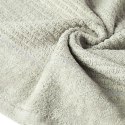 Ręcznik Glory 2 50x90 beżowy z welurową bordiurą i srebrną nicią 500g/m2 frotte Eurofirany Ręcznik Glory 2 50x90 beżowy z welurową bordiurą i srebrną nicią 500g/m2 frotte Eurofirany