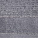 Ręcznik Glory 2 50x90 grafitowy z welurową bordiurą i srebrną nicią 500g/m2 frotte Eurofirany Ręcznik Glory 2 50x90 grafitowy z welurową bordiurą i srebrną nicią 500g/m2 frotte Eurofirany