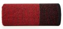 Ręcznik Leon 30x50 czarny czerwony z żakardowym wzorem w paski frotte 500g/m2 Eurofirany Ręcznik Leon 30x50 czarny czerwony z żakardowym wzorem w paski frotte 500g/m2 Eurofirany