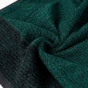 Ręcznik Leon 30x50 czarny turkusowy z żakardowym wzorem w paski frotte 500g/m2 Eurofirany Ręcznik Leon 30x50 czarny turkusowy z żakardowym wzorem w paski frotte 500g/m2 Eurofirany
