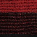 Ręcznik Leon 50x90 czarny czerwony z żakardowym wzorem w paski frotte 500g/m2 Eurofirany