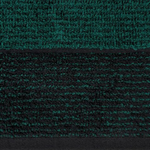 Ręcznik Leon 70x140 czarny turkusowy z żakardowym wzorem w paski frotte 500g/m2 Eurofirany Ręcznik Leon 70x140 czarny turkusowy z żakardowym wzorem w paski frotte 500g/m2 Eurofirany