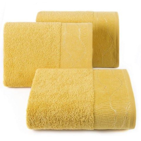 Ręcznik Metalic 30x50 musztardowy 485g/m2 frotte Eurofirany Ręcznik Metalic 30x50 musztardowy 485g/m2 frotte Eurofirany
