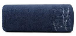 Ręcznik Metalic 50x90 granatowy 485g/m2 frotte Eurofirany