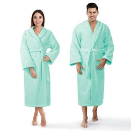 Szlafrok frotte Prestiż L/XL miętowy bawełniany hotelowy 450g/m2