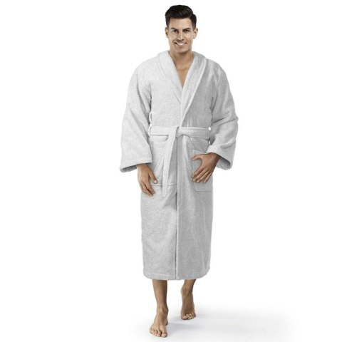 Szlafrok frotte Prestiż L/XL szary bawełniany hotelowy 450g/m2 Szlafrok frotte Prestiż L/XL szary bawełniany hotelowy 450g/m2