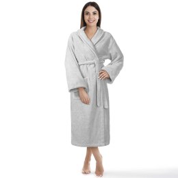 Szlafrok frotte Prestiż XS szary bawełniany hotelowy 450g/m2