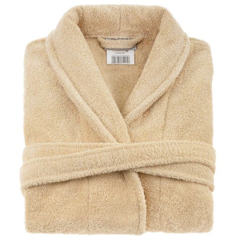 Szlafrok frotte Prestiż S/M beżowy bawełniany hotelowy 450g/m2 Szlafrok frotte Prestiż S/M beżowy bawełniany hotelowy 450g/m2