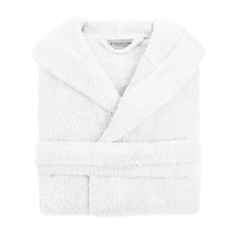 Szlafrok z kapturem frotte Robin XS biały bawełniany hotelowy 450g/m2 Szlafrok z kapturem frotte Robin XS biały bawełniany hotelowy 450g/m2