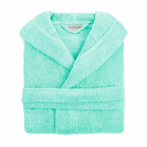 Szlafrok z kapturem frotte Robin XS miętowy bawełniany hotelowy 450g/m2 Szlafrok z kapturem frotte Robin XS miętowy bawełniany hotelowy 450g/m2