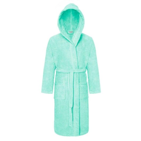 Szlafrok z kapturem frotte Robin XS miętowy bawełniany hotelowy 450g/m2 Szlafrok z kapturem frotte Robin XS miętowy bawełniany hotelowy 450g/m2