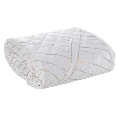 Narzuta dekoracyjna 170x210 Luna 2 biała złota liście welurowa Limited Collection Eurofirany Narzuta dekoracyjna 170x210 Luna 2 biała złota liście welurowa Limited Collection Eurofirany