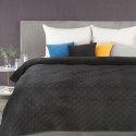 Narzuta dekoracyjna 170x210 Milo czarna romby geometria welurowa Eurofirany Narzuta dekoracyjna 170x210 Milo czarna romby geometria welurowa Eurofirany
