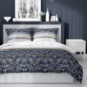 Pościel satynowa 140x200 3825 B Ornamenty niebieska czarna biała oreintalna Home Satin 4 Pościel satynowa 140x200 3825 B Ornamenty niebieska czarna biała oreintalna Home Satin 4