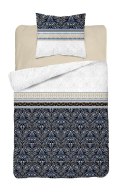 Pościel satynowa 140x200 3825 B Ornamenty niebieska czarna biała oreintalna Home Satin 4 Pościel satynowa 140x200 3825 B Ornamenty niebieska czarna biała oreintalna Home Satin 4