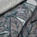 Pościel satynowa kreszowana 220x200 Premium 10 miętowa szara kwiaty liście oryginalnie gnieciona nie wymaga prasowania Eurofiran Pościel satynowa kreszowana 220x200 Premium 10 miętowa szara kwiaty liście oryginalnie gnieciona nie wymaga prasowania Eurofiran