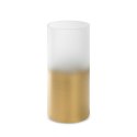 Wazon 15x35 Blanca 7 biały złoty ze szkła artystycznego Limited Collection Eurofirany Wazon 15x35 Blanca 7 biały złoty ze szkła artystycznego Limited Collection Eurofirany