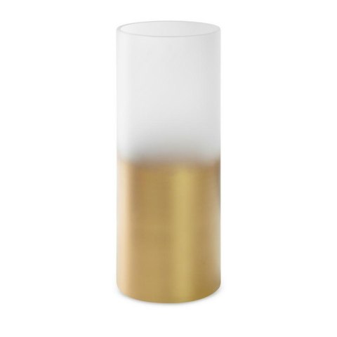 Wazon 15x40 Blanca 7 biały złoty ze szkła artystycznego Limited Collection Eurofirany Wazon 15x40 Blanca 7 biały złoty ze szkła artystycznego Limited Collection Eurofirany