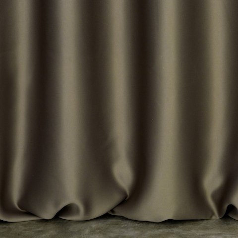 Zasłona 140x250 Harmony brązowa złota liście miłorzębu gotowa na przelotkach Eurofirany Zasłona 140x250 Harmony brązowa złota liście miłorzębu gotowa na przelotkach Eurofirany