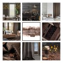 Zasłona 140x250 Harmony brązowa złota liście miłorzębu gotowa na przelotkach Eurofirany Zasłona 140x250 Harmony brązowa złota liście miłorzębu gotowa na przelotkach Eurofirany