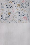 Komplet pieluch muślinowych 3 szt 70x80 2 szt kwiatki 1 szt tetrowa Muslin