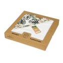 Okrycie kąpielowe 100x100 biały 1 liście Bamboodesign ręcznik z kapturkiem Okrycie kąpielowe 100x100 biały 1 liście Bamboodesign ręcznik z kapturkiem