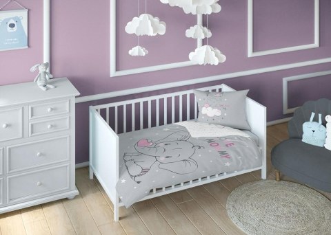 Pościel bawełniana 100x135 Słonik 3621 A mam już tyle lat miesięcy i dni różowa szara dziecięca Kids 1 Pościel bawełniana 100x135 Słonik 3621 A mam już tyle lat miesięcy i dni różowa szara dziecięca Kids 1