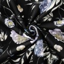 Pościel bawełniana 140x200 Peony dark czarna szara peonie kwiaty Bawełna 3 Pościel bawełniana 140x200 Peony dark czarna szara peonie kwiaty Bawełna 3