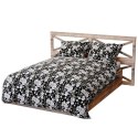 Pościel bawełniana 140x200 Peony dark czarna szara peonie kwiaty Bawełna 3 Pościel bawełniana 140x200 Peony dark czarna szara peonie kwiaty Bawełna 3