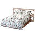 Pościel bawełniana 140x200 Peony light biała bordowa zielona peonie kwiaty Bawełna 3 Pościel bawełniana 140x200 Peony light biała bordowa zielona peonie kwiaty Bawełna 3
