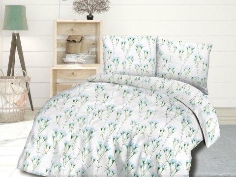 Pościel bawełniana 160x200 biała miętowa łąka 71463/1 Cottonlove 3 Pościel bawełniana 160x200 biała miętowa łąka 71463/1 Cottonlove 3
