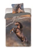 Pościel bawełniana 160x200 koń piorun szachownica Horses 003 młodzieżowa poszewka 70x80 Pościel bawełniana 160x200 koń piorun szachownica Horses 003 młodzieżowa poszewka 70x80