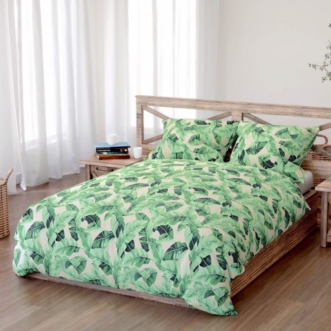 Pościel bawełniana 220x200 Planta beżowa zielona liście Bawełna 3 Pościel bawełniana 220x200 Planta beżowa zielona liście Bawełna 3