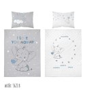 Pościel bawełniana 90x120 Słonik 3621 B mam już tyle lat miesięcy i dni niebieska szara dziecięca Kids 1 Pościel bawełniana 90x120 Słonik 3621 B mam już tyle lat miesięcy i dni niebieska szara dziecięca Kids 1