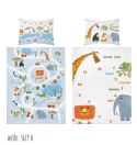 Pościel bawełniana 90x120 Zwierzaki 3619 A mam już tyle lat miesięcy i dni niebieska biała dziecięca Kids 1 Pościel bawełniana 90x120 Zwierzaki 3619 A mam już tyle lat miesięcy i dni niebieska biała dziecięca Kids 1