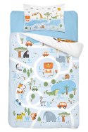 Pościel bawełniana 90x120 Zwierzaki 3619 A mam już tyle lat miesięcy i dni niebieska biała dziecięca Kids 1 Pościel bawełniana 90x120 Zwierzaki 3619 A mam już tyle lat miesięcy i dni niebieska biała dziecięca Kids 1