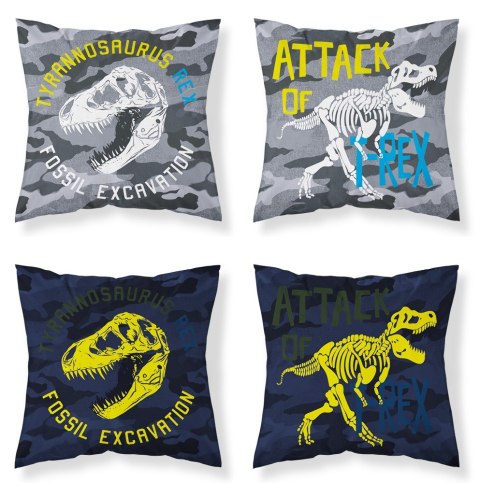 Poszewka świecąca w ciemności 40x40 dinozaury t-rex moro wojskowe PF 06 fluorescencyjna Poszewka świecąca w ciemności 40x40 dinozaury t-rex moro wojskowe PF 06 fluorescencyjna